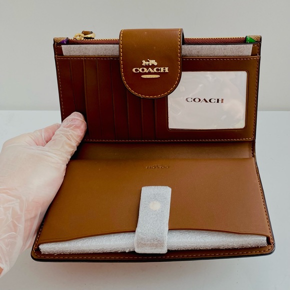 COACH Tech Wallet with Rainbow Monogram (Fits iPhone and Galaxy) - Picture 7 of 10